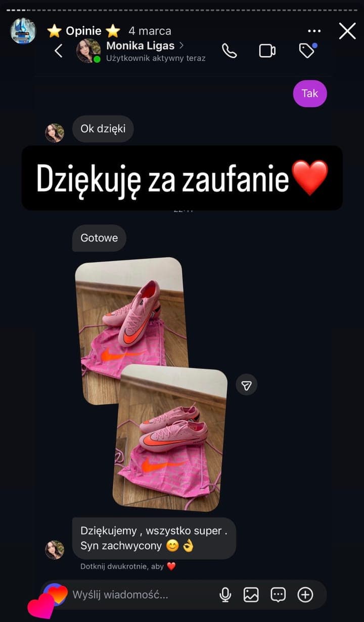 Realne zamówienie klienta Stock-Sport