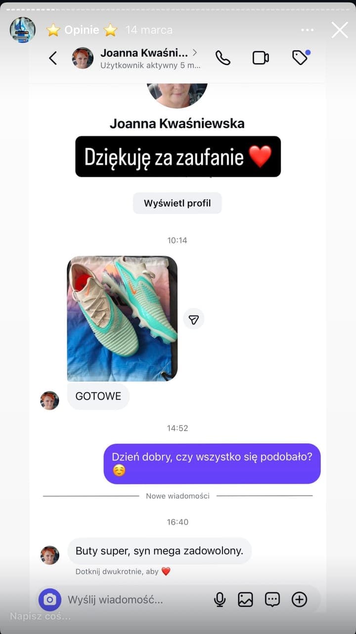Realna opinia klienta Stock-Sport