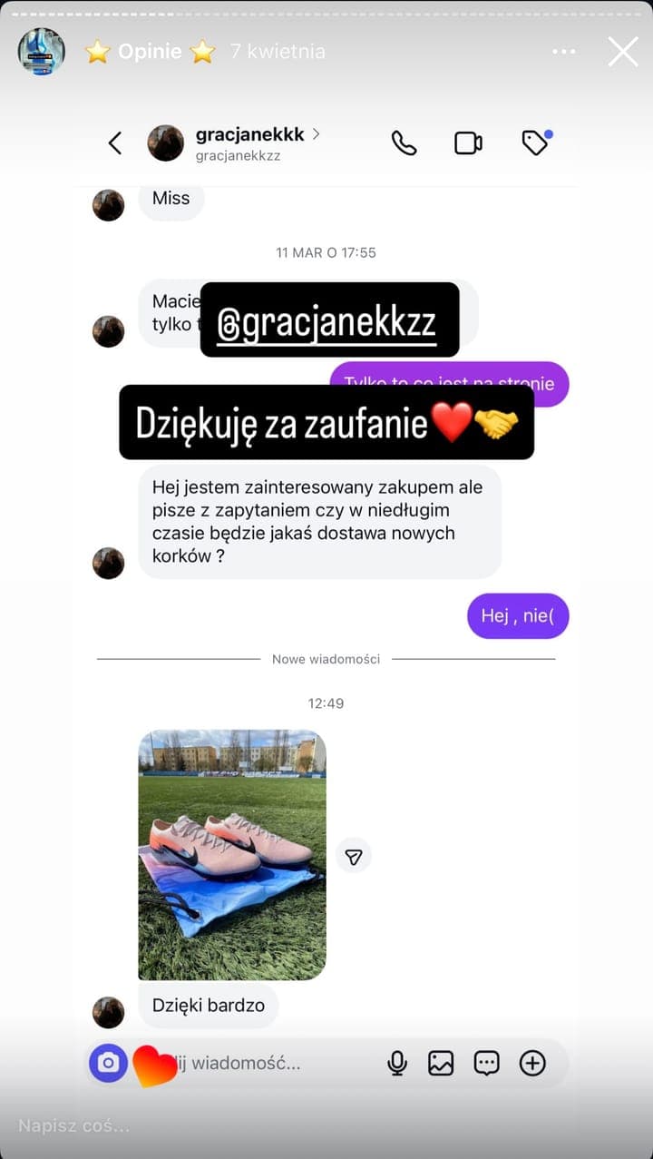Realna opinia klienta Stock-Sport