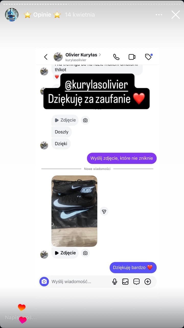 Realne zamówienie klienta Stock-Sport
