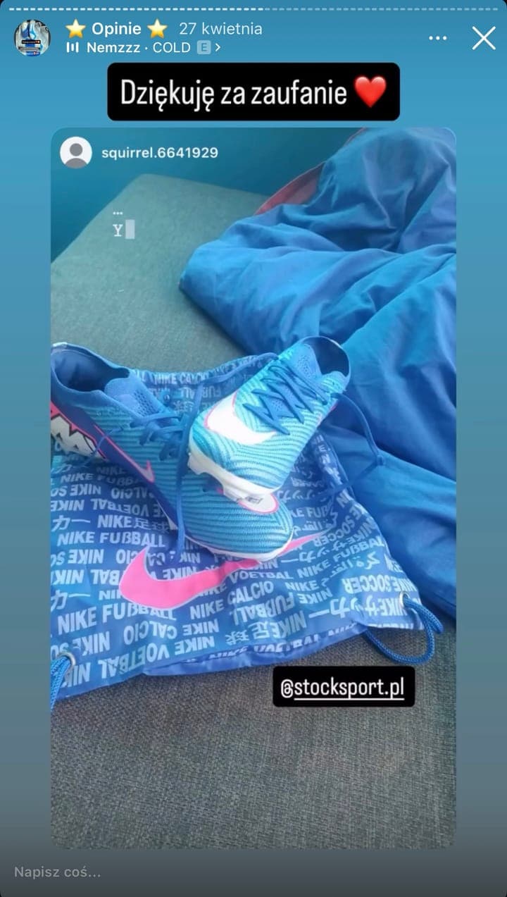 Realne zamówienie klienta Stock-Sport