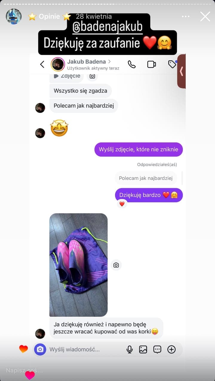 Realne zamówienie klienta Stock-Sport