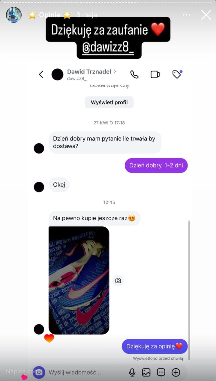 Realna opinia klienta Stock-Sport