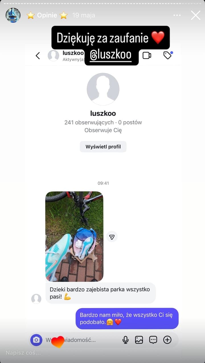 Realna opinia klienta Stock-Sport